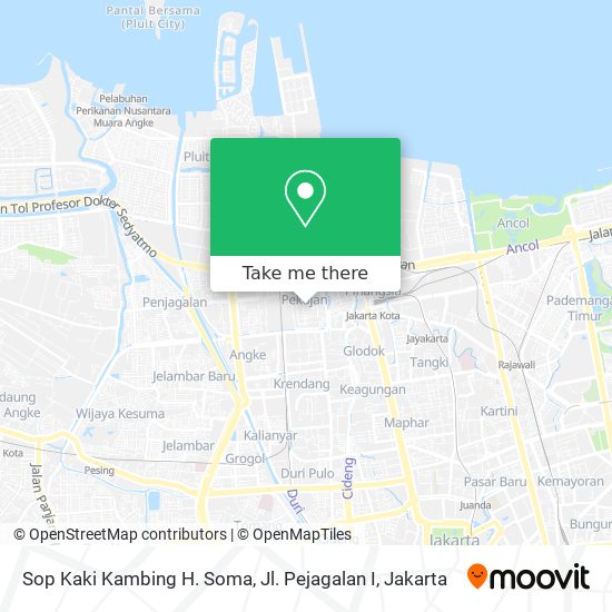 Sop Kaki Kambing H. Soma, Jl. Pejagalan I map