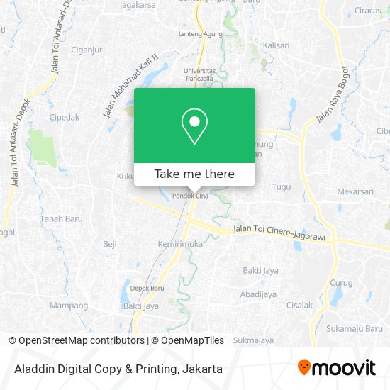 Aladdin Digital Copy & Printing map