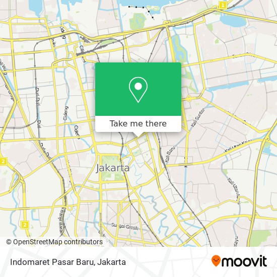 Indomaret Pasar Baru map