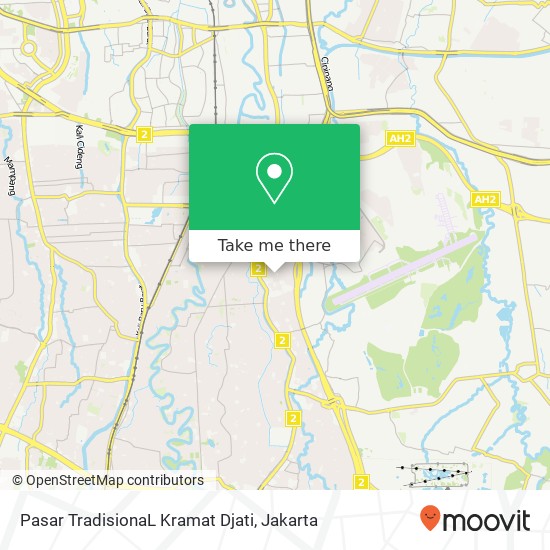 Pasar TradisionaL Kramat Djati map