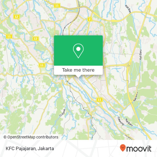 KFC Pajajaran map