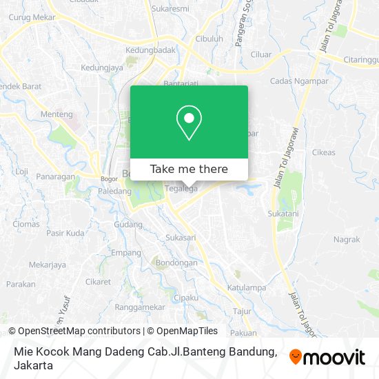 Mie Kocok Mang Dadeng Cab.Jl.Banteng Bandung map