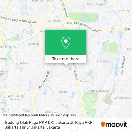 Gedung Olah Raga PKP DKI Jakarta Jl. Raya PKP Jakarta Timur Jakarta map