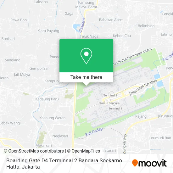 Boarding Gate D4 Terminnal 2 Bandara Soekarno Hatta map
