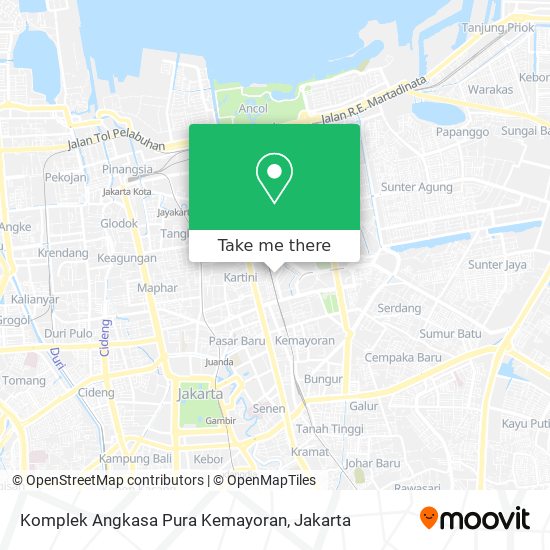 Komplek Angkasa Pura Kemayoran map