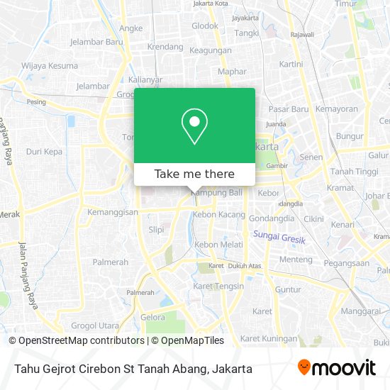 Tahu Gejrot Cirebon St Tanah Abang map