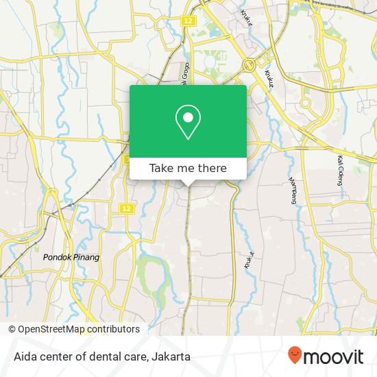 Aida center of dental care map