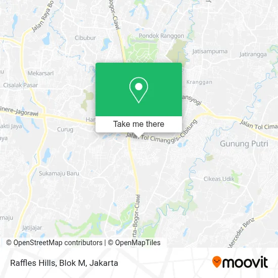 Raffles Hills, Blok M map
