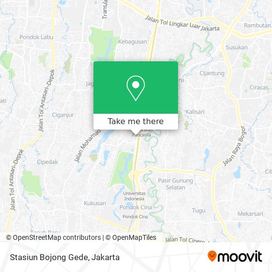 Stasiun Bojong Gede map