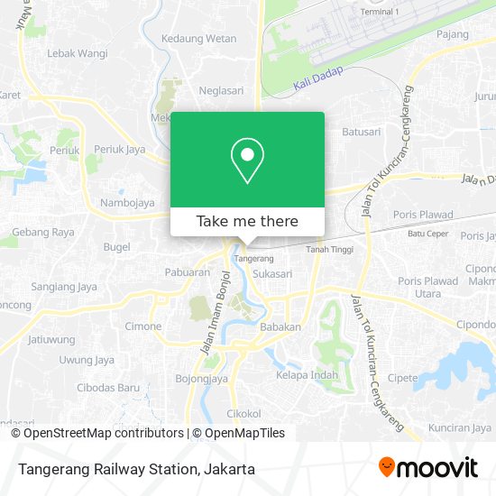 Tangerang Railway Station map