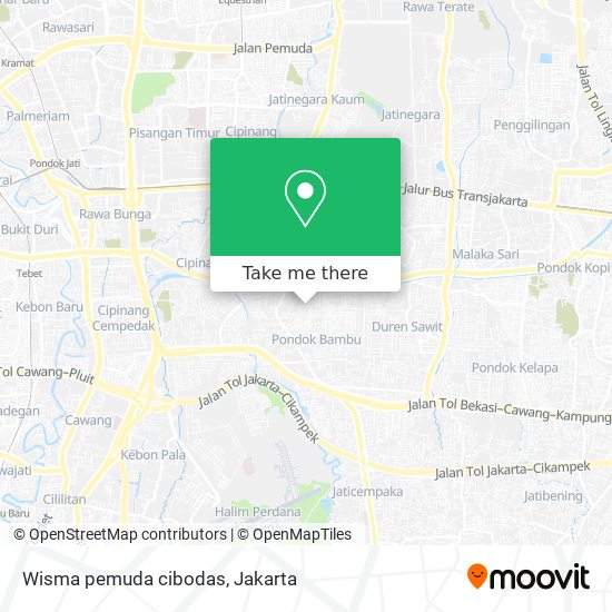 Wisma pemuda cibodas map