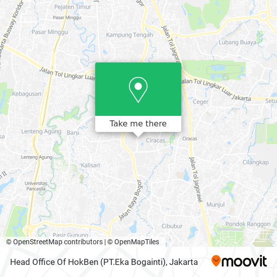 Head Office Of HokBen (PT.Eka Bogainti) map