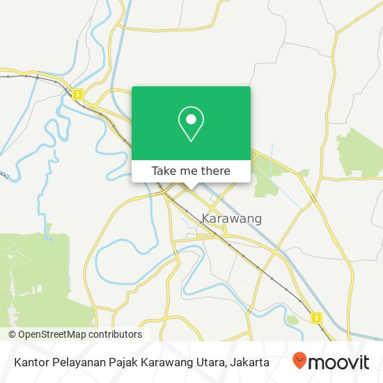 Kantor Pelayanan Pajak Karawang Utara map