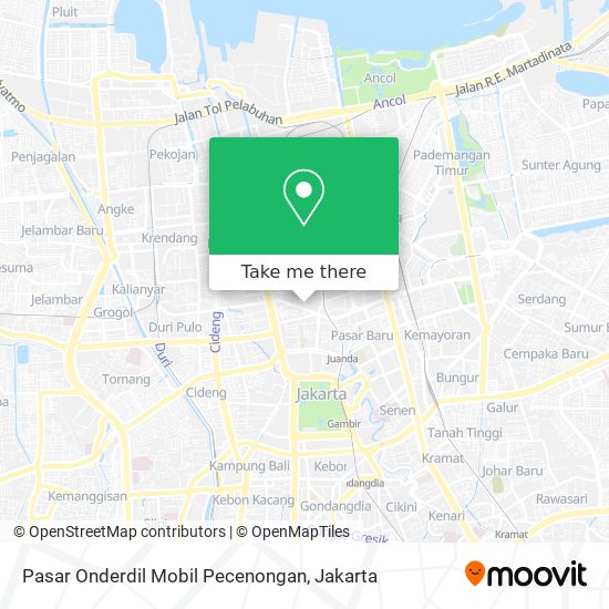 Pasar Onderdil Mobil Pecenongan map