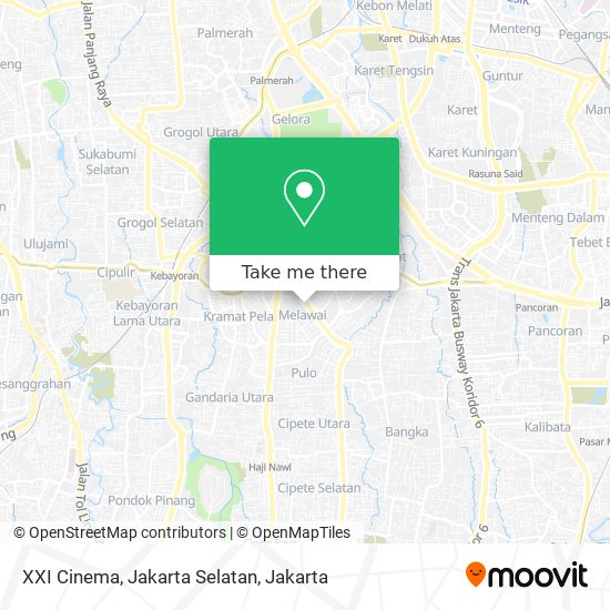 XXI Cinema, Jakarta Selatan map