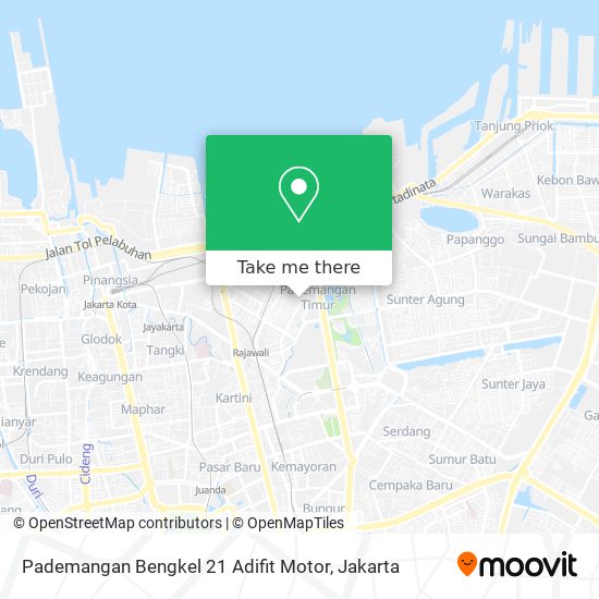 Pademangan Bengkel 21 Adifit Motor map