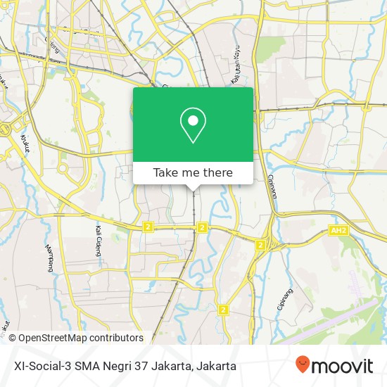 XI-Social-3 SMA Negri 37 Jakarta map