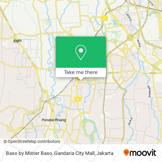 Baso by Mister Baso, Gandaria City Mall map