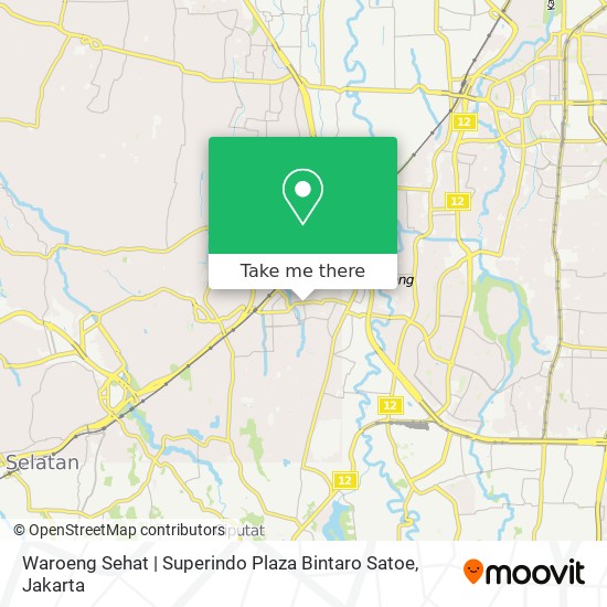 Waroeng Sehat | Superindo Plaza Bintaro Satoe map