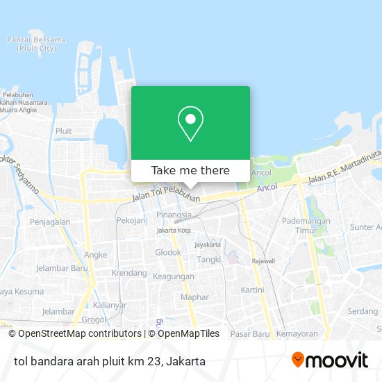 tol bandara arah pluit km 23 map