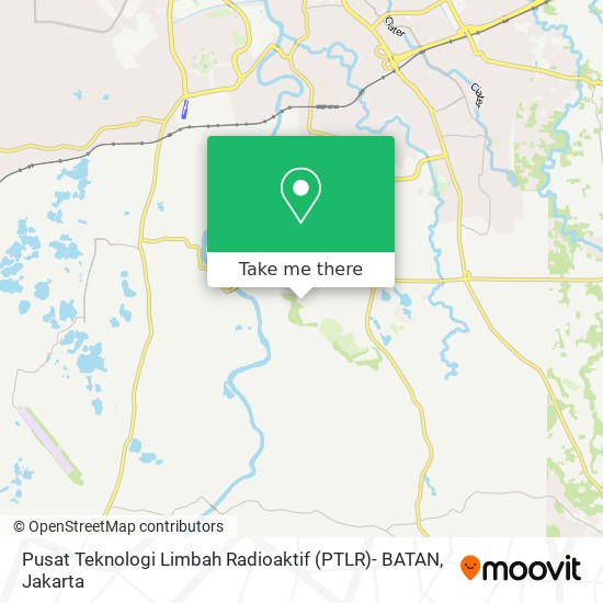Pusat Teknologi Limbah Radioaktif (PTLR)- BATAN map