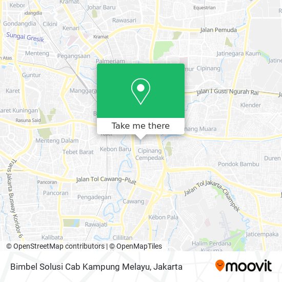 Bimbel Solusi Cab Kampung Melayu map