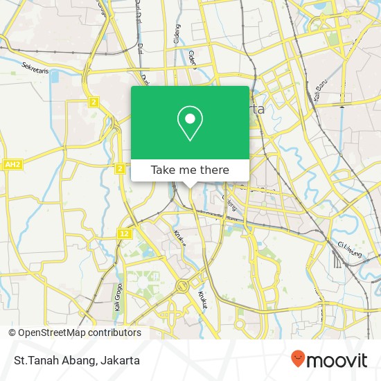 St.Tanah Abang map