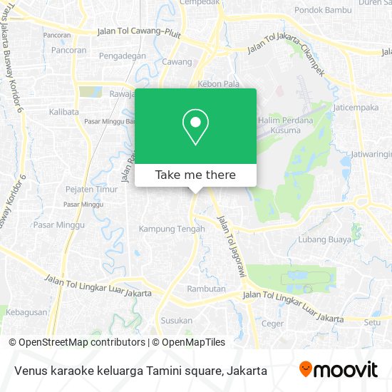 Venus karaoke keluarga Tamini square map