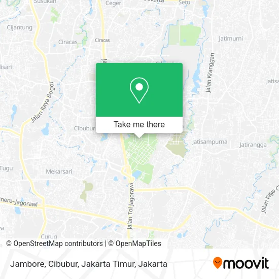 Jambore, Cibubur, Jakarta Timur map