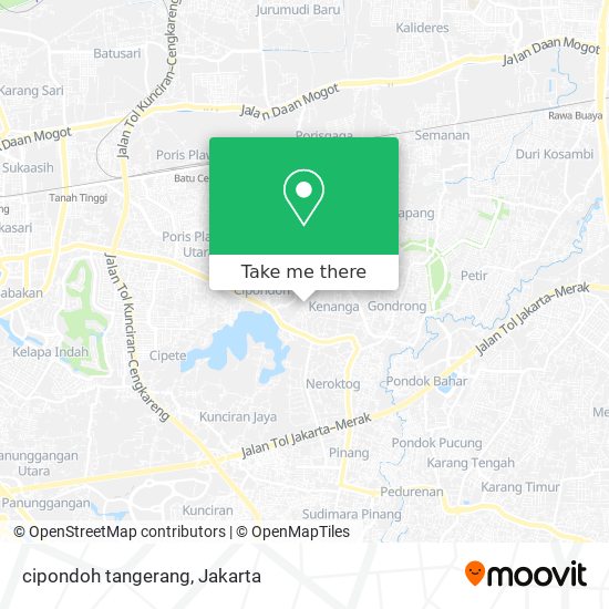 cipondoh tangerang map