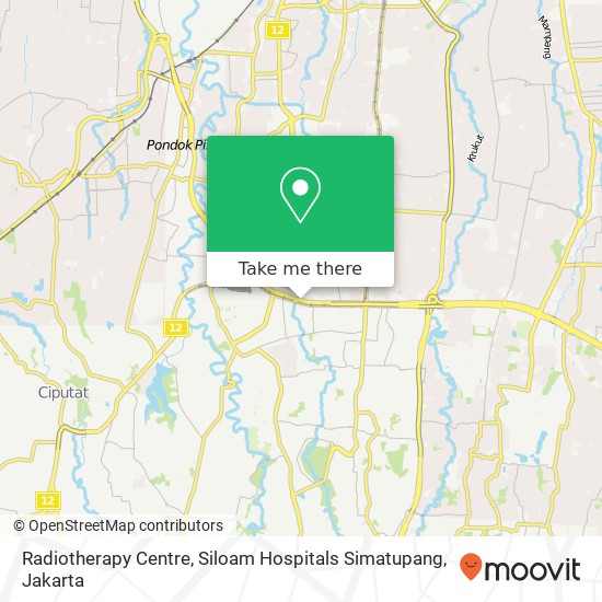 Radiotherapy Centre, Siloam Hospitals Simatupang map