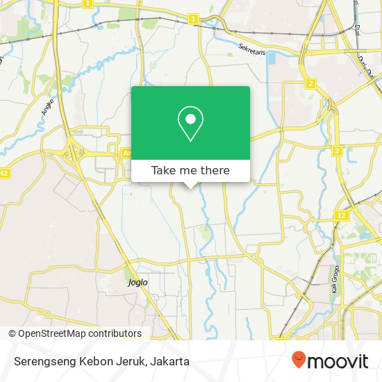 Serengseng Kebon Jeruk map