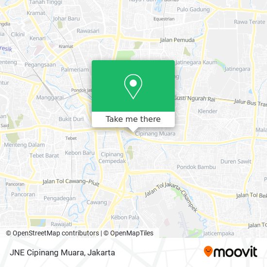 JNE Cipinang Muara map