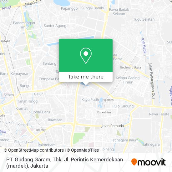 PT. Gudang Garam, Tbk. Jl. Perintis Kemerdekaan (mardek) map