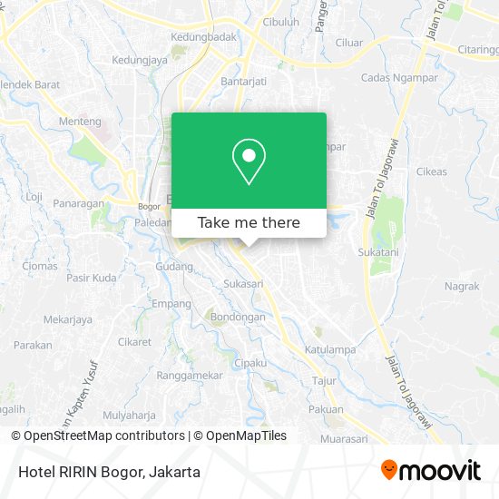 Hotel RIRIN Bogor map