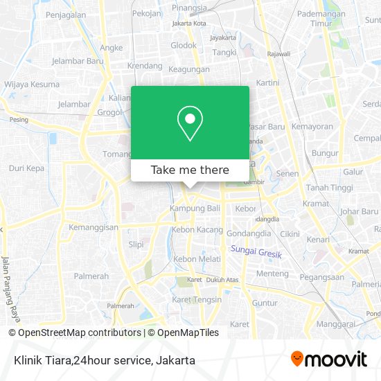 Klinik Tiara,24hour service map