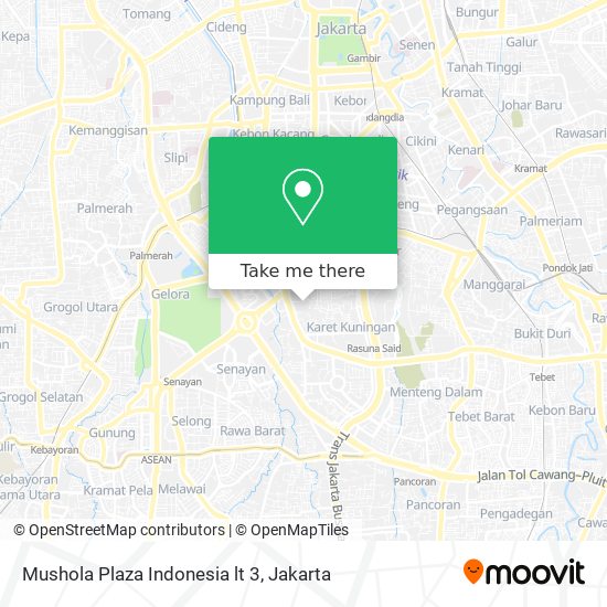 Mushola Plaza Indonesia lt 3 map