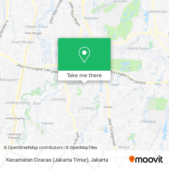 Kecamatan Ciracas (Jakarta Timur) map