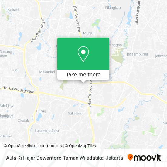 Aula Ki Hajar Dewantoro Taman Wiladatika map