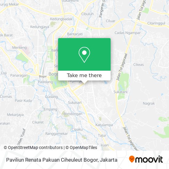 Paviliun Renata Pakuan Ciheuleut Bogor map