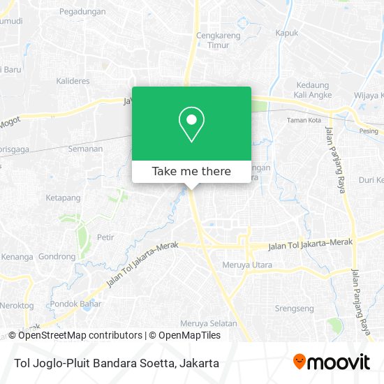 Tol Joglo-Pluit Bandara Soetta map