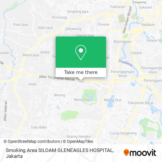 Smoking Area SILOAM GLENEAGLES HOSPITAL map