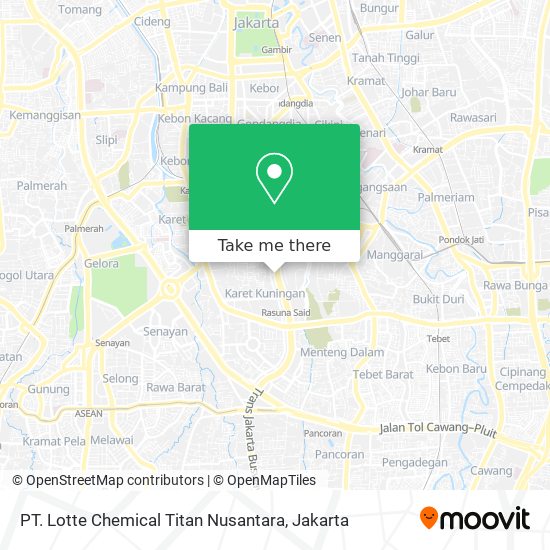 PT. Lotte Chemical Titan Nusantara map