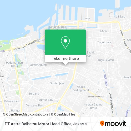 PT Astra Daihatsu Motor Head Office map