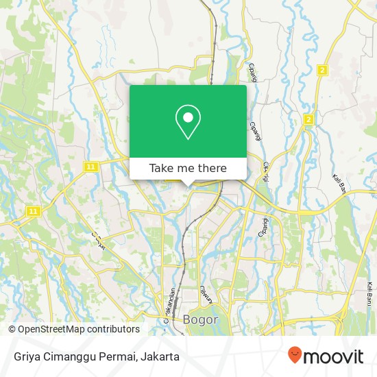 Griya Cimanggu Permai map