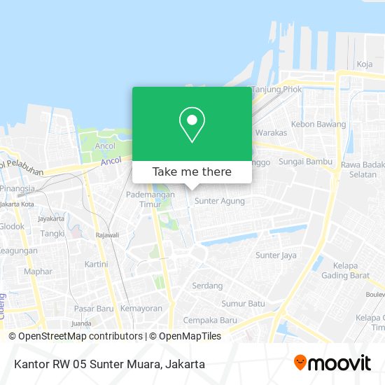 Kantor RW 05 Sunter Muara map