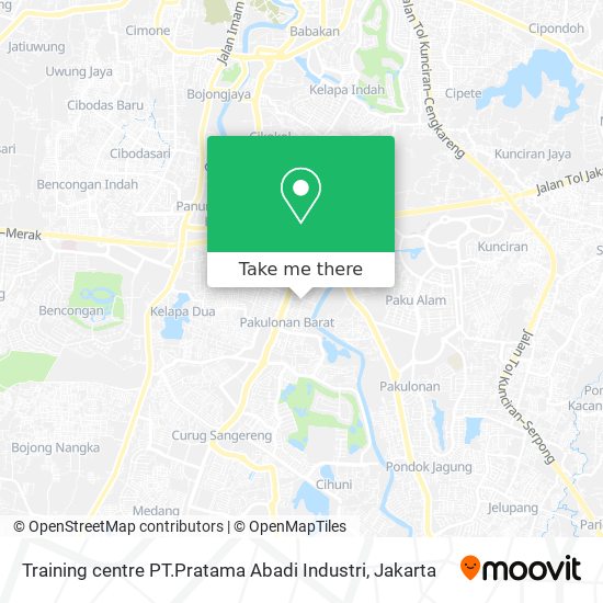 Training centre PT.Pratama Abadi Industri map