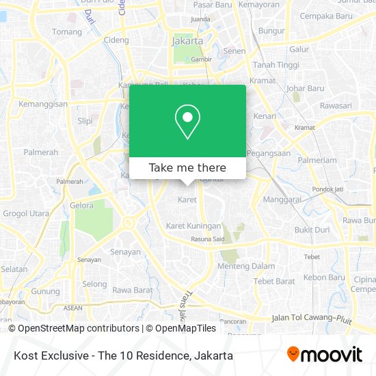 Kost Exclusive - The 10 Residence map