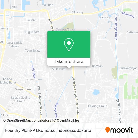 Foundry Plant-PT.Komatsu Indonesia map