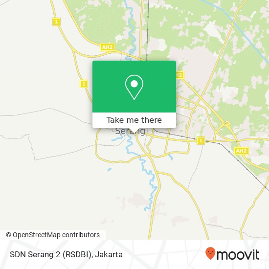 SDN Serang 2 (RSDBI) map